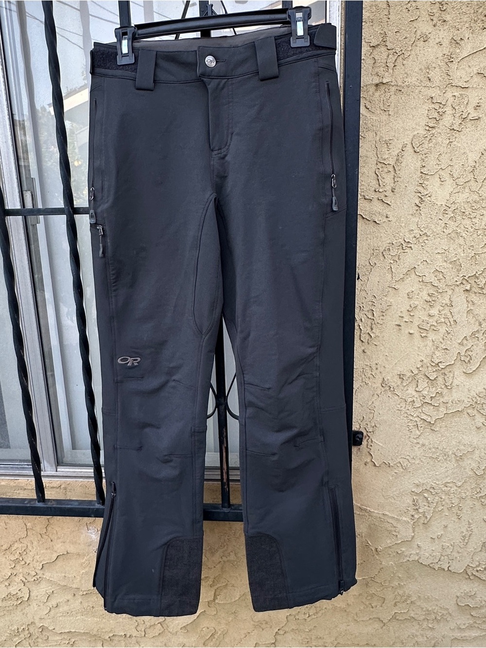 Outdoor Research Cirque Pants Women’s Sz S/P Charcoal Gray Hiking Soft Shell